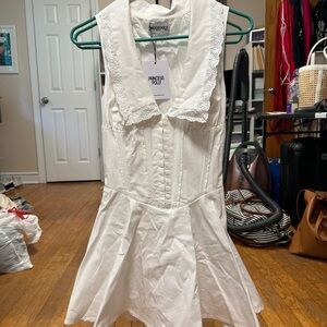 Princess Polly White Fit and Flare Mini Dress